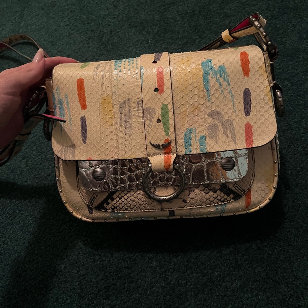 Zadig & Voltaire Kate Moss Colab Snake Skin Bag